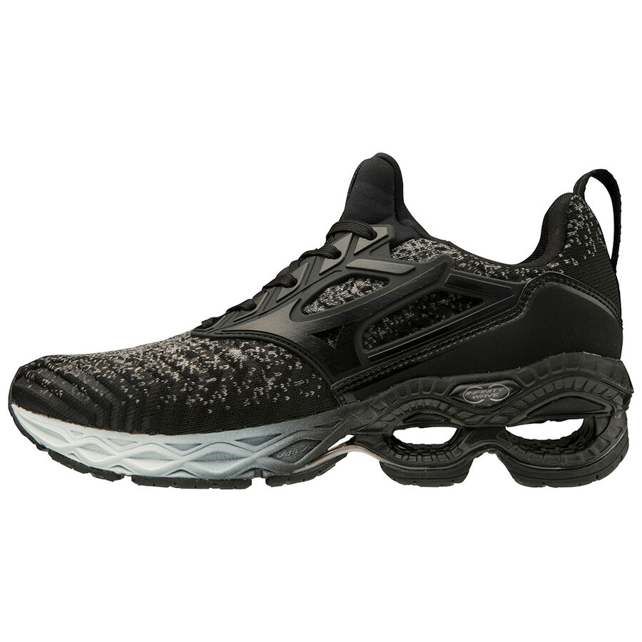 Adidasi Alergare Mizuno Wave Creation Waveknit Dama - Negrii